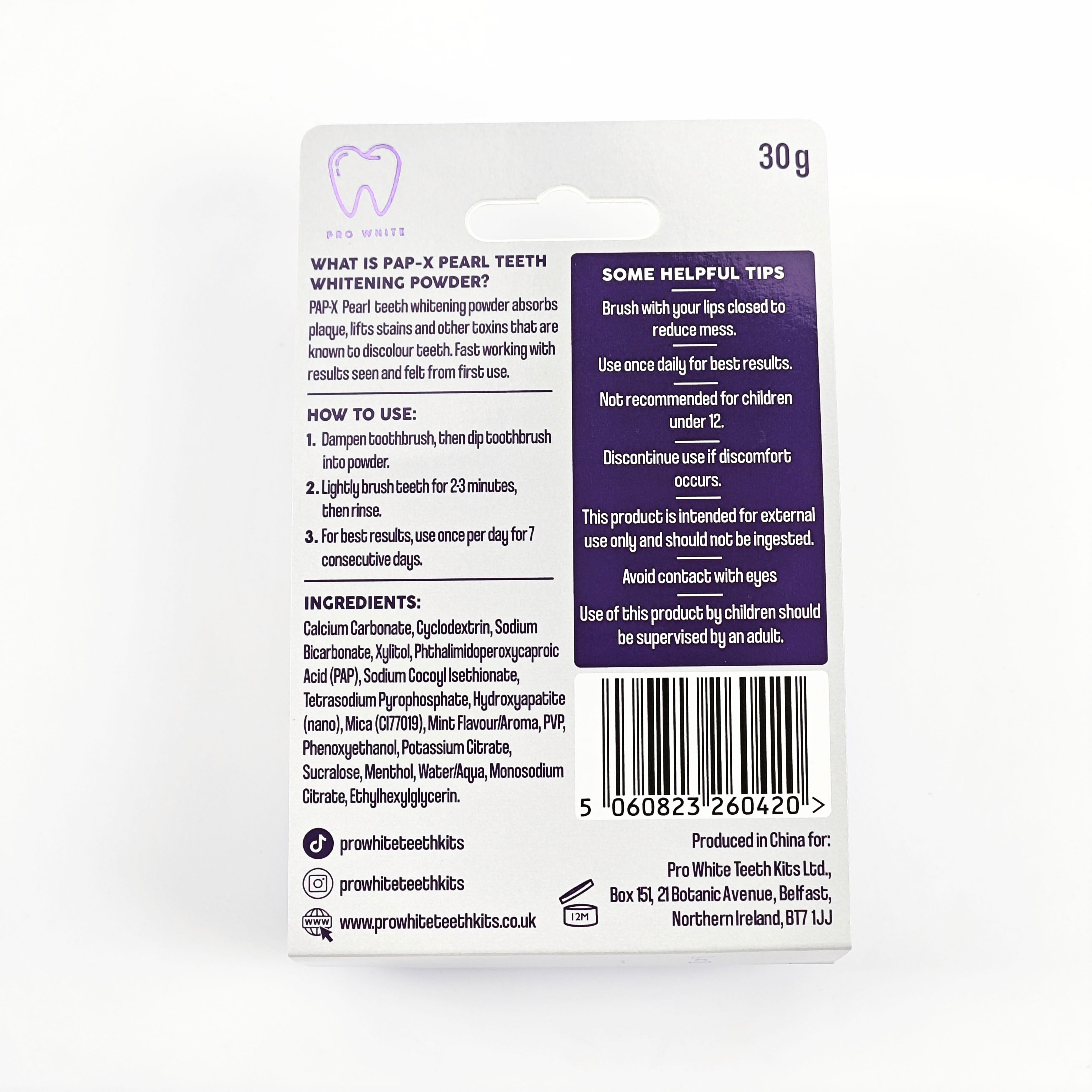 PAP-X™ Teeth Whitening Powder