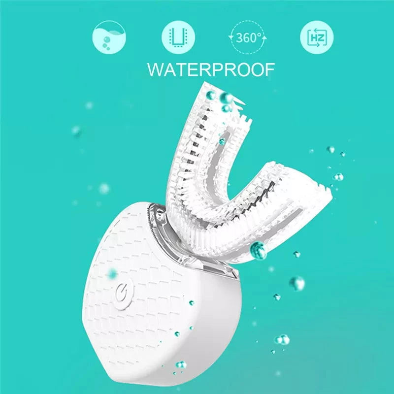 Smart U-Shape Ultrasonic Whitening Toothbrush Whcih Is Waterproof.