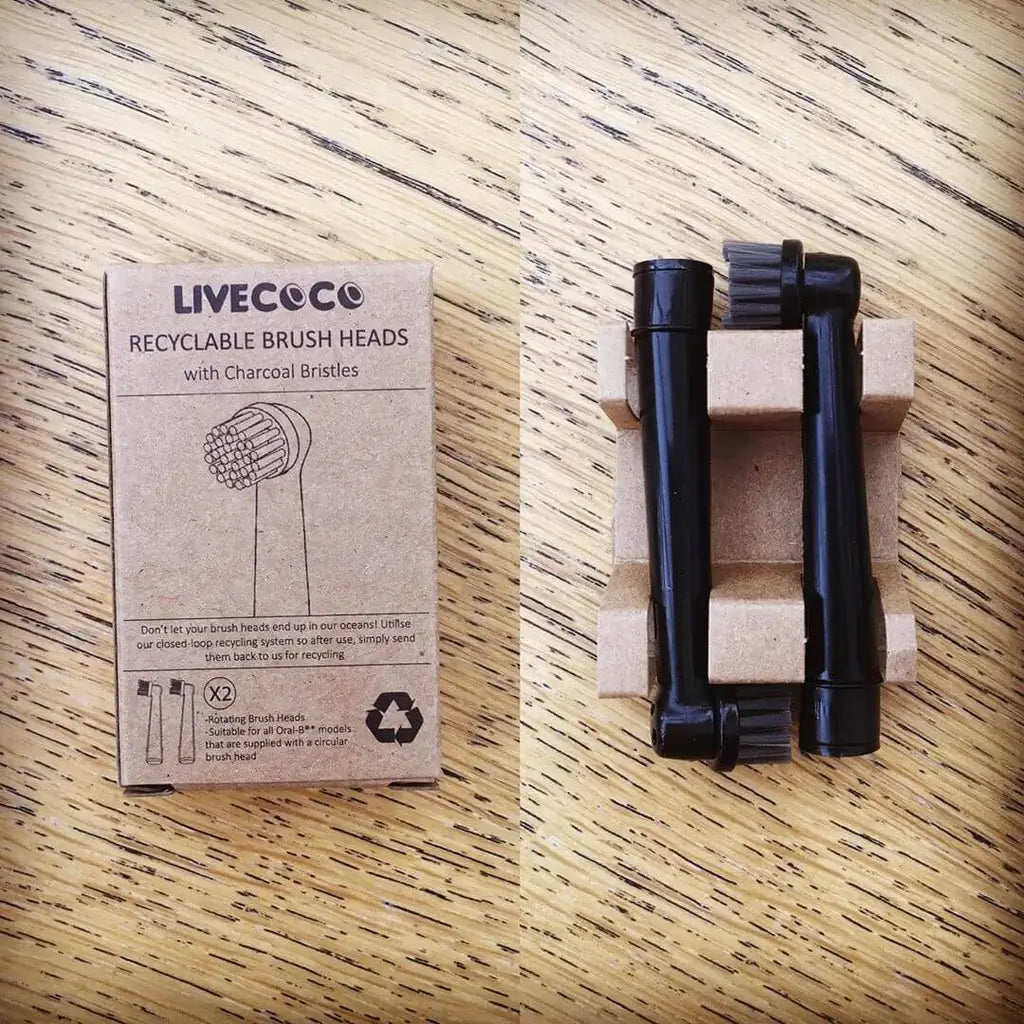 Recyclable Brush Heads-Oral-B/Braun* Compatible - 6 Brush Heads